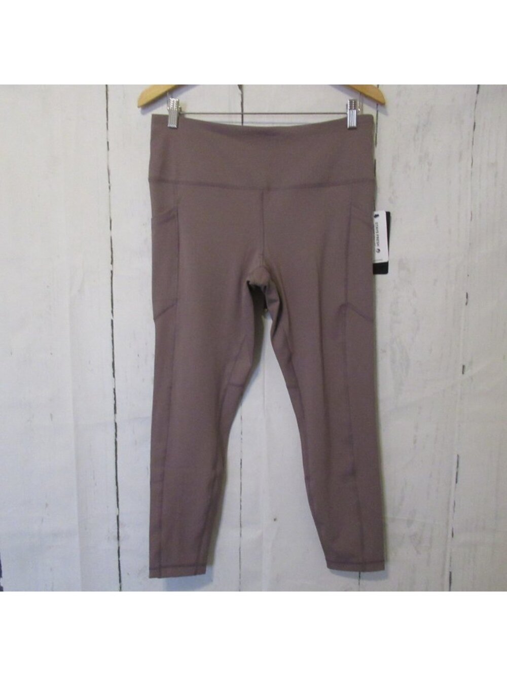 New 90 Degree by Reflex Leggings XL X Large Mauve‎ Gray Odor Free Powerflex